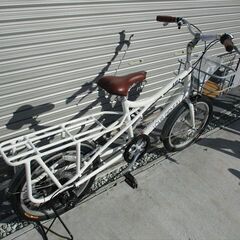 E708★　32800円★　ミニベロ中古自転車 ルイガノ　MV1カーゴ　ホワイト【20インチ 】の画像