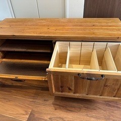 アンティーク調テレビボード　TV台の画像