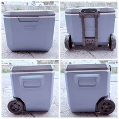 【❗️✨アウトドアに最適✨❗️】Coleman クーラーボックス 5882/5883 キャスター＆伸縮ハンドル付き✨大容量タイプの画像