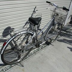 E714　★限定特価　整備済み★ブリヂストン　アルベルト　シルバー★ 中古自転車 【27インチ 】の画像