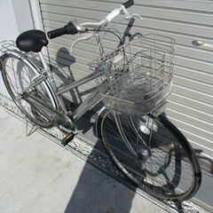 E714　★限定特価　整備済み★ブリヂストン　アルベルト　シルバー★ 中古自転車 【27インチ 】の画像