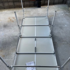 幅広アルミテーブル180×80の画像