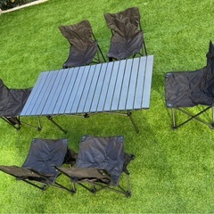 7点 アウトドア テーブルセットの画像