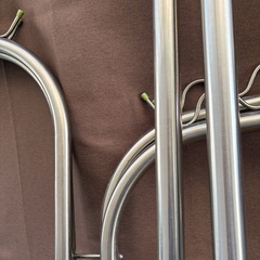 ステンレス物干し台、伸縮竿2本の画像