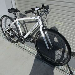 E717　★　19800円★整備済み スポーツ中古自転車 BS　アルミクロスバイク　ホワイト【クロスバイク】の画像