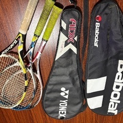 テニスラケット　ケース付き　まとめての画像