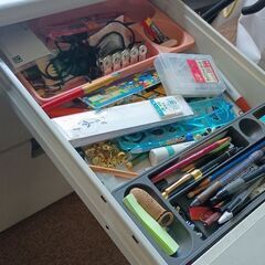 事務机、椅子キャスター付き　セットの画像