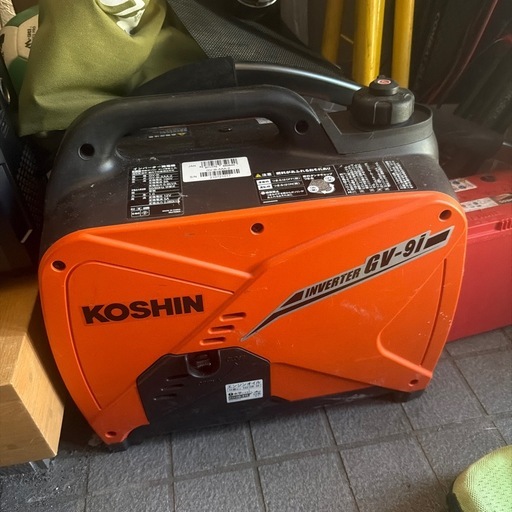 11/29申込【11/30AM迄引取】限定　KOSHIN インバーター発電機　実働稼動品
