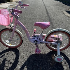 プリンセス　自転車　16インチ　ディズニー　子供用　幼児用の画像