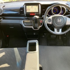 N BOX カスタム 26年 車検9年12月 11万㌔ 左側電動 ナビ Bカメラ BT TV ETCの画像