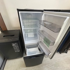 【リサイクルサービス八光】2025年製　一人暮らしサイズ　東芝 冷蔵庫 2ドア 170L・アイリスオーヤマ　洗濯機 6kg の画像