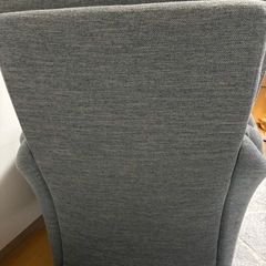【美品】ニトリ　グレー　1人用布張りソファ　パーソナルチェア　ハイバックソファ　の画像