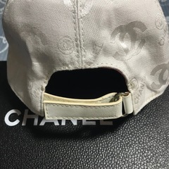 超レア 正規品 シャネル バタフライ刺繍 キャップ ホワイト S 付属品有の画像