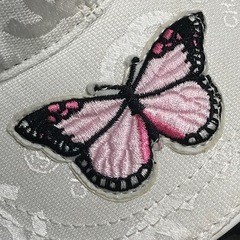 超レア 正規品 シャネル バタフライ刺繍 キャップ ホワイト S 付属品有の画像