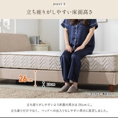 ダブルベッド　フレームのみの画像