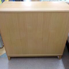 チェスト 無印良品 幅95.5×奥行45×高さ90cm 良品計画 オーク材 4段ワイド タンス 収納 家具 西岡店 の画像