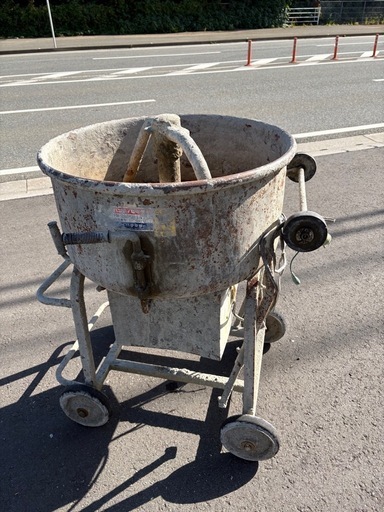 ■中古品 マゼラー ハンディーミキサー PM-23G/GH 75L 100V 直径：650ｍｍ モルタルミキサー 動作問題なし■