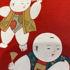 未使用 名古屋帯 童子柄 の画像