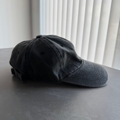 帽子 キャップ リボン グレー デニムの画像