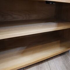 【川崎市宮前区リサイクルオフ】MUJI　無印良品　TVボード　オーク材　w162.5cmの画像
