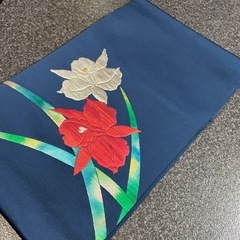 名古屋帯 松葉仕立て 光沢感 膨れおり サテン地様高級品の画像