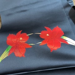 名古屋帯 松葉仕立て 光沢感 膨れおり サテン地様高級品の画像