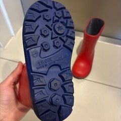 長靴　15cm 赤の画像