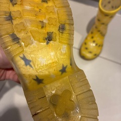 長靴 15cm 黄色の画像