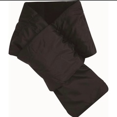 おたふくポケッタブルネックウォーマー　新品タグ付き　ブルーの画像