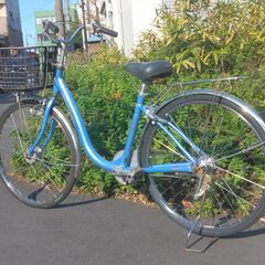 ２６インチのベルトの自転車です。　内装３段ギア、オートライト、後タイヤ新品交換済みです。の画像