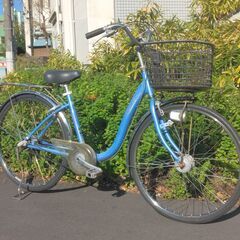 ２６インチのベルトの自転車です。　内装３段ギア、オートライト、後タイヤ新品交換済みです。の画像