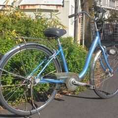 ２６インチのベルトの自転車です。　内装３段ギア、オートライト、後タイヤ新品交換済みです。の画像