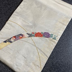 名古屋帯 引き箔 刺繍柄の画像