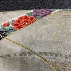 名古屋帯 引き箔 刺繍柄の画像