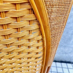 ラタン　4連パーテーション　衝立の画像