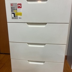 アイリスオーヤマ　ウッドトップチェスト4段の画像