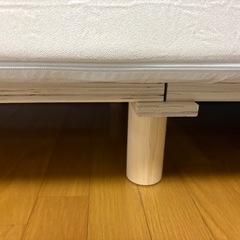 【美品】シングルベッド　ボンネルコイル　マットレス　すのこ　の画像