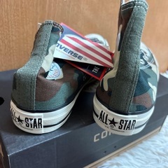新品CONVERSE コンバース　オールスターカモフラハイカト迷彩22cmの画像