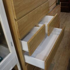 【川崎市宮前区リサイクルオフ】ニトリ　ハイチェスト　クエス　w80㎝の画像