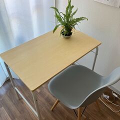 美品　MUJI スチールパイプテーブル　折りたたみ式　無印良品の画像