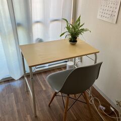 美品　MUJI スチールパイプテーブル　折りたたみ式　無印良品の画像