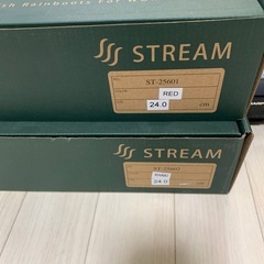 ❤️今から取りに来れる方❤️新品未使用保管品　オシャレな長靴レインシューズ　2足の画像