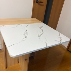 【美品】ダイニングテーブル テーブル 折り畳み ダイニングテーブル 2人 食卓 キッチンテーブル 4人用 120cmの画像