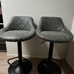 カウンターチェア2個セット
の画像