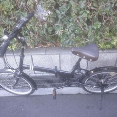 整備済み中古自転車　20インチ　税別￥8.980-　折り畳み自転車　外装６段　紺1129の画像