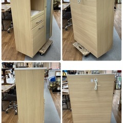 S190 ⭐ NITORI ニトリ キッチンカウンター 食器棚 スリムタイプ 幅80cm USED の画像