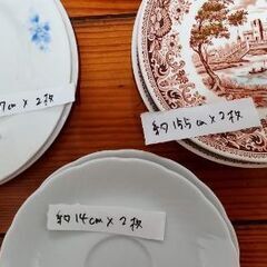 お皿５種類（大皿２種類　小皿３種類）まとめての画像
