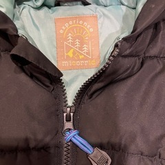 【micorrid 】ブラックダウンコート 90cmの画像