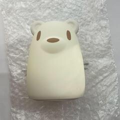【新品】熊 ナイトライト シリコン製LEDライト 2段階調光 授乳ライトの画像
