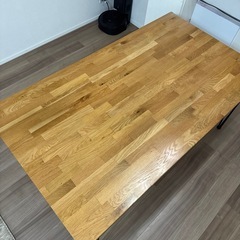 【12/6以降引取】ダイニングテーブル 木製 幅150×奥行84×高さ70cm 美品の画像